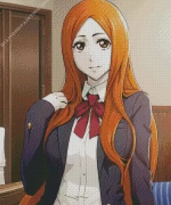 Bleach Ichigo Girlfriend Orihime Inoue 5D Diamond Painting