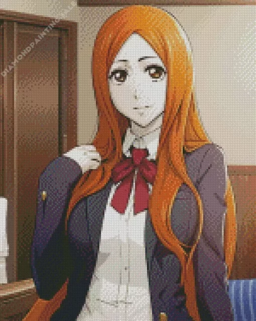 Bleach Ichigo Girlfriend Orihime Inoue 5D Diamond Painting