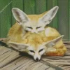 Blond Foxes 5D Diamond Painting