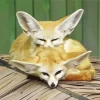 Blond Foxes 5D Diamond Painting