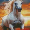 Blond Hair Horse 5D Diamond Painting