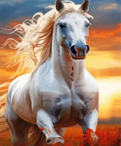 Blond Hair Horse 5D Diamond Painting