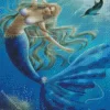 Blond Mermaid Underwater 5D Diamond Painting