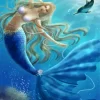 Blond Mermaid Underwater 5D Diamond Painting