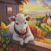 Blonde Cow 5D Diamond Painting