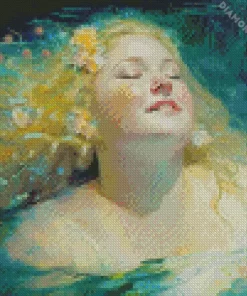 Blonde Fat Girl Art 5D Diamond Painting