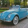 Blue Beetle Convertible 5D Diamond Painting