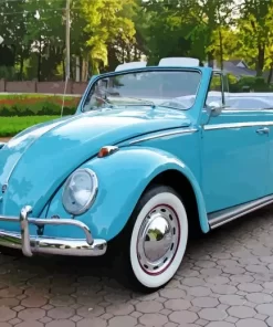 Blue Beetle Convertible 5D Diamond Painting