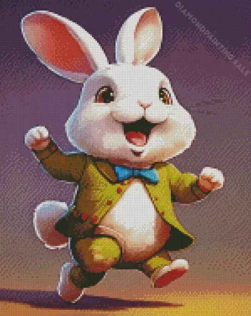 Classy Fun Rabbit 5D Diamond Painting