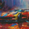 Colorful Fast Car 5D Diamond Painting