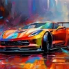 Colorful Fast Car 5D Diamond Painting