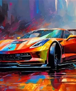 Colorful Fast Car 5D Diamond Painting