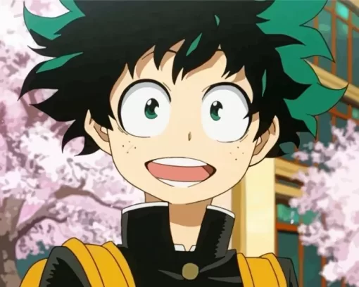 Cool Deku Smiling 5D Diamond Painting