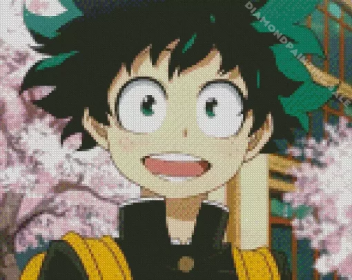 Cool Deku Smiling 5D Diamond Painting