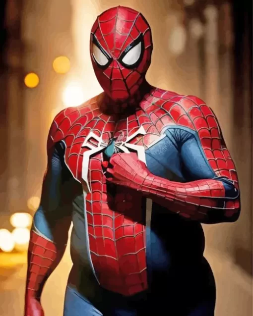 Cool Fat Spiderman 5D Diamond Painting