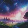 Cool Galaxy Landscape 5D Diamond Painting