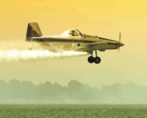 Crop Duster Airplane 5D Diamond Painting