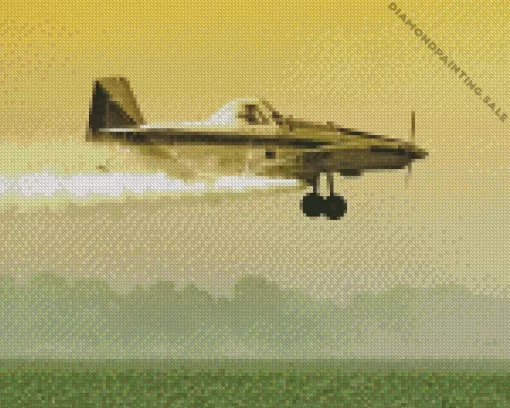 Crop Duster Airplane 5D Diamond Painting