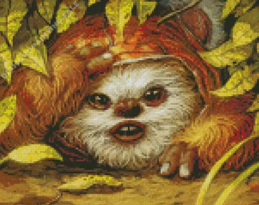 Cute Ewok Art 5D Diamond Painting