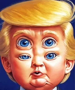 Donald Trump Funny Face 5D Diamond Painting