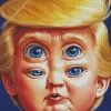 Donald Trump Funny Face 5D Diamond Painting