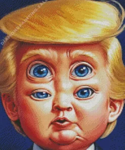 Donald Trump Funny Face 5D Diamond Painting