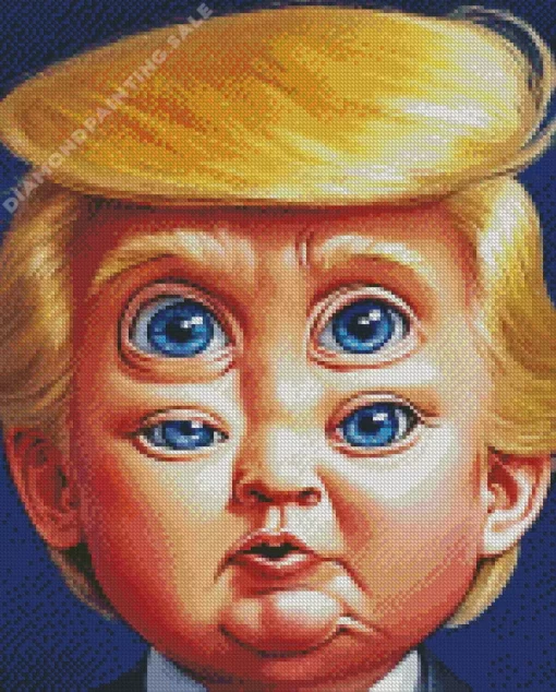 Donald Trump Funny Face 5D Diamond Painting