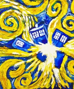 Exploding Tardis 5D Diamond Painting