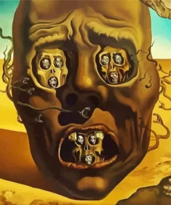 Face Of War Salvador Dali 5D Diamond Painting