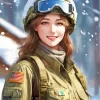 Female Winter Soldier 5D Diamond Painting