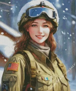 Female Winter Soldier 5D Diamond Painting