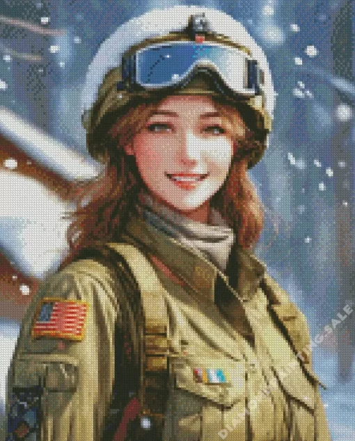 Female Winter Soldier 5D Diamond Painting