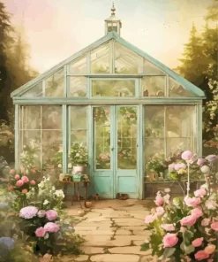 Floral Greenhouse 5D Diamond Painting