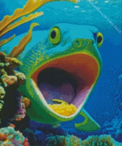 Green Fish 5D Diamond Painting