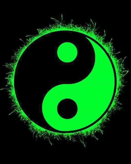 Green Yin Yang Art 5D Diamond Painting