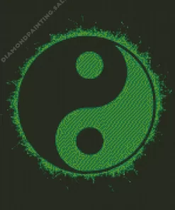 Green Yin Yang Art 5D Diamond Painting