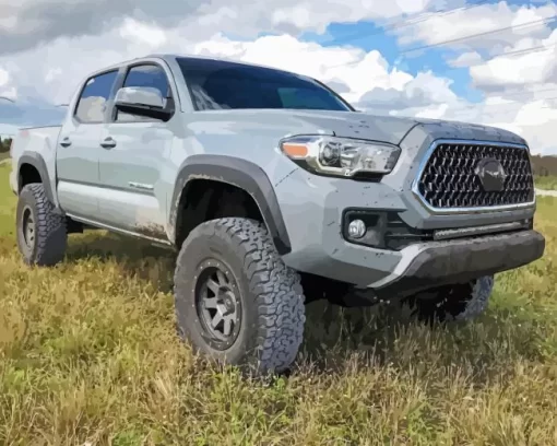 Grey Tacoma Car 5D Diamond Painting