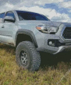 Grey Tacoma Car 5D Diamond Painting