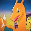 Pikachu And Charizard 5D Diamond Painting