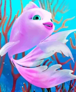 Pink Fish 5D Diamond Painting