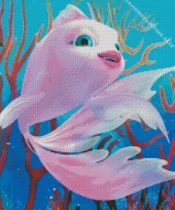 Pink Fish 5D Diamond Painting