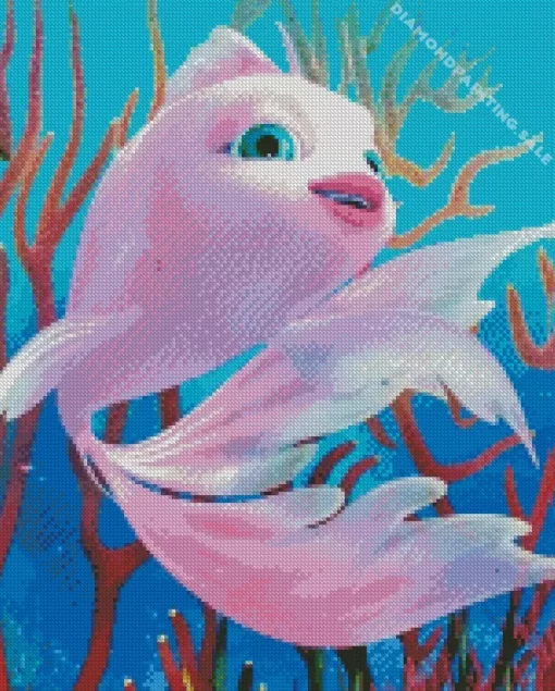 Pink Fish 5D Diamond Painting