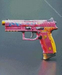 Pink Gun 5D Diamond Painting