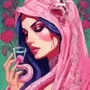 Pink Snake Lady 5D Diamond Painting