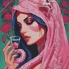 Pink Snake Lady 5D Diamond Painting