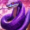 Purple Pit Viper 5D Diamond Painting