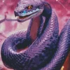 Purple Pit Viper 5D Diamond Painting