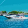 Speed Boat 5D Diamond Painting