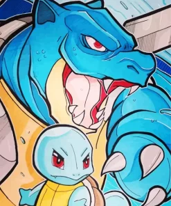 Squirtle And Blastoise 5D Diamond Painting