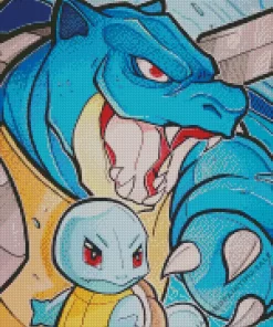 Squirtle And Blastoise 5D Diamond Painting